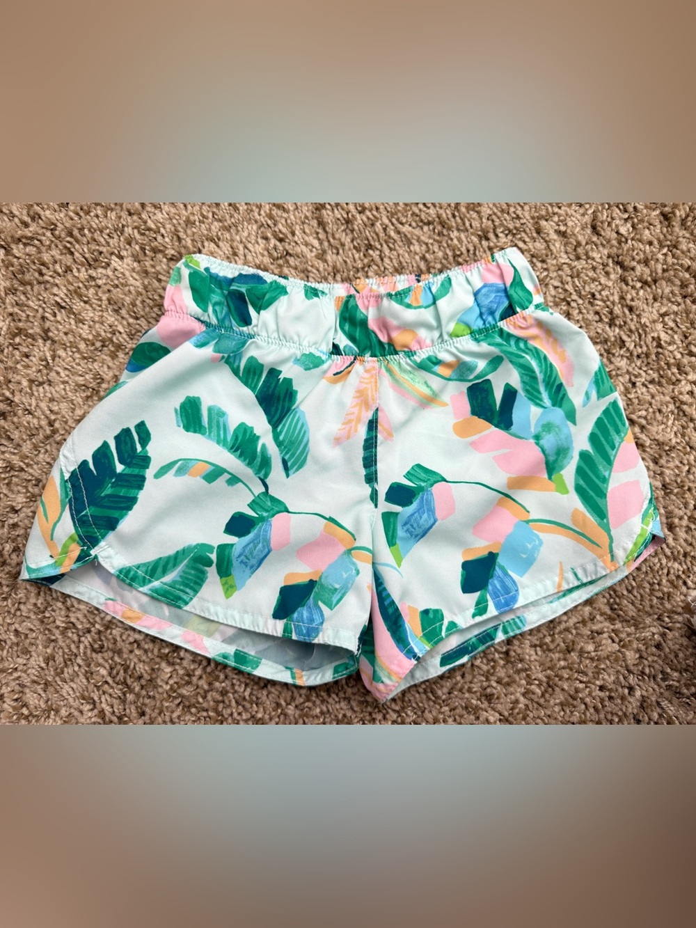 Old Navy Active Girls Tropical Go-Dry Shorts XS 5